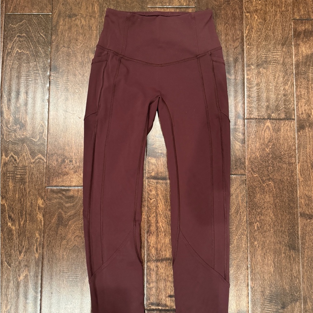 lululemon athletica Burgundy Leggings